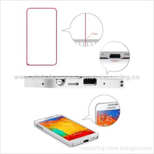 Alloy Bumper for Samsung Galaxy Note 3, Belt Buckle in the Box, Metal Bumper